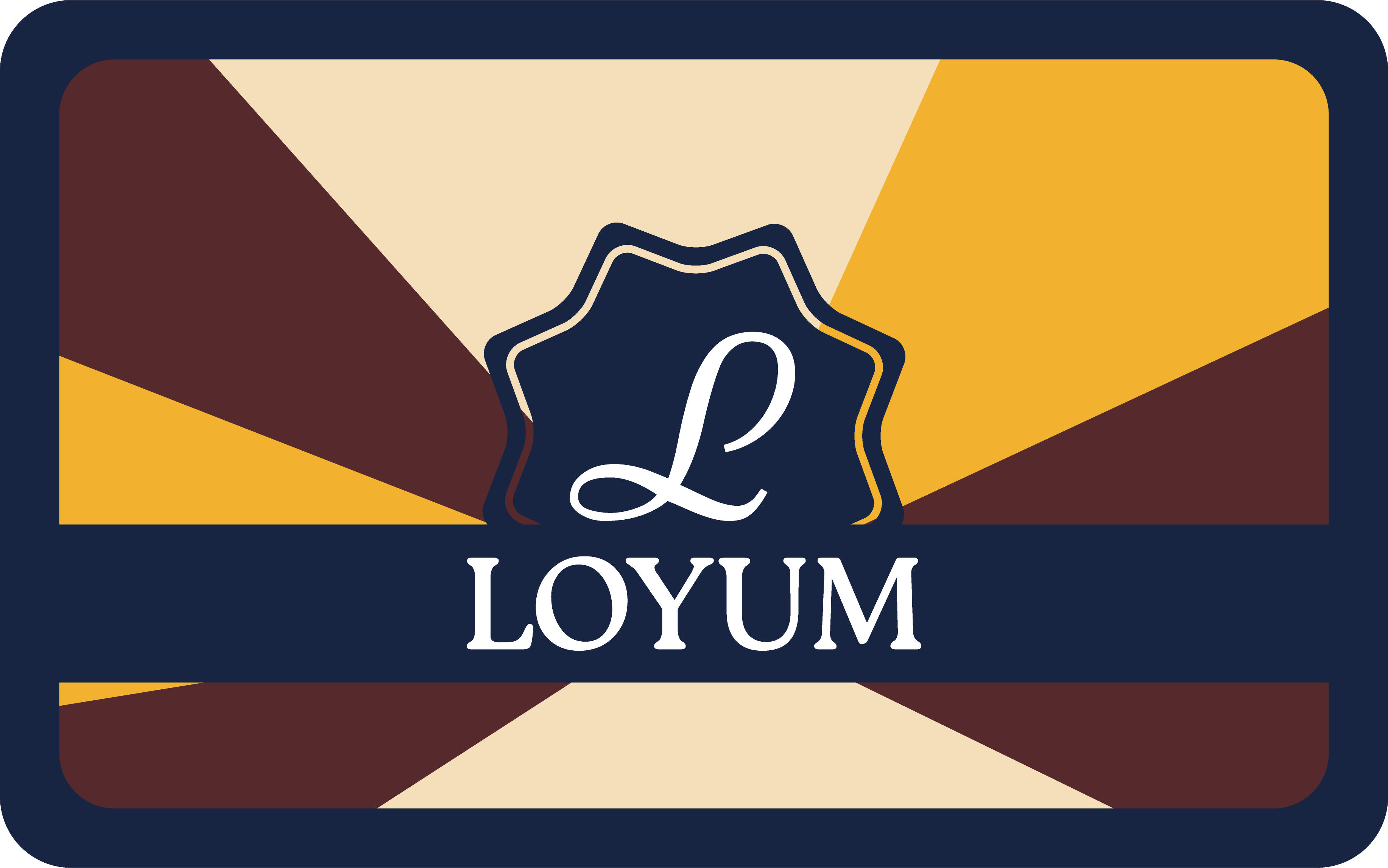 Carte de fidélité LOYUM — design principal
